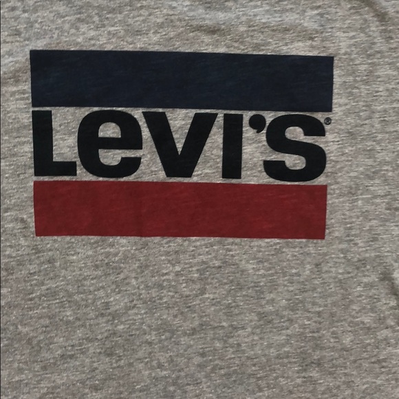 NWT Men's Levi's Classic Logo Gray Graphic Tee - Picture 2 of 7